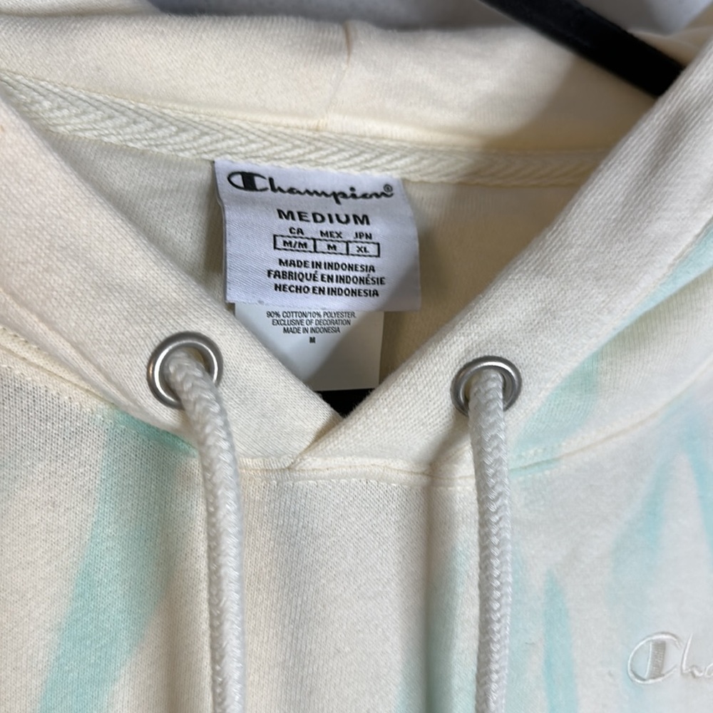 CHAMPION Feather Dye Lightweight Fleece Womens Hoodie M NEW - Picture 5 of 7